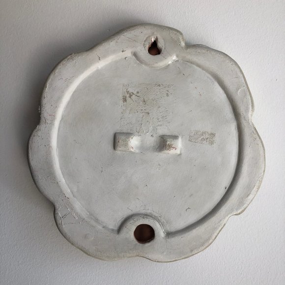 Glazed Terracotta Floral Medallion - Picture 3 of 3